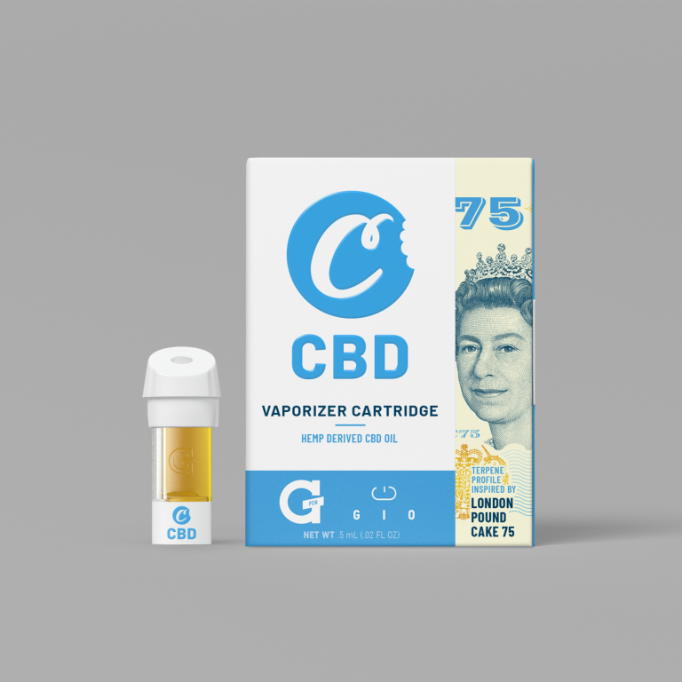 G Pen Gio Vape Cartridge LONDON POUND CAKE 75