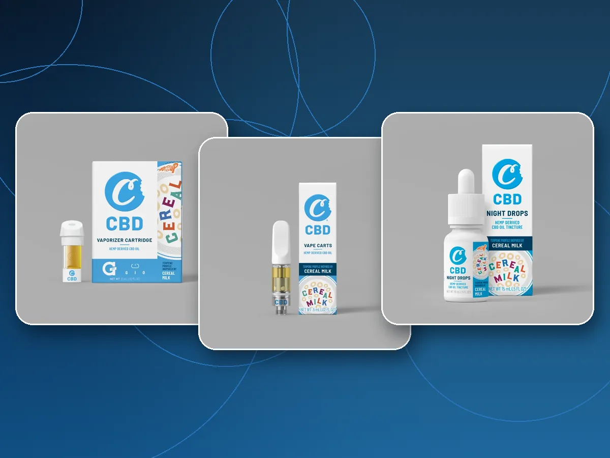 Cookies cart lineup: G Pen Gio pod, 510 cart and Night Drops from Cookies Carts USA